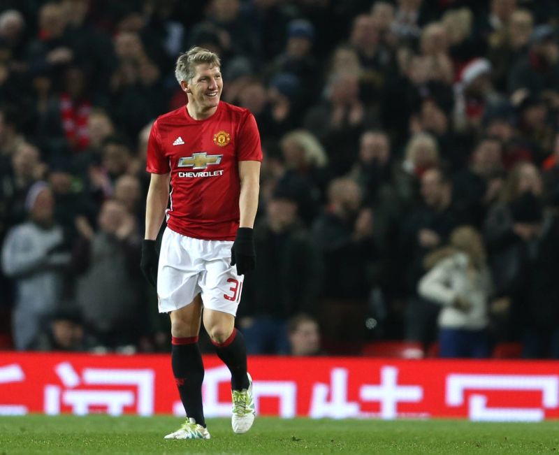 Bastien Schweinsteiger v pohárovém zápase proti West Hamu.