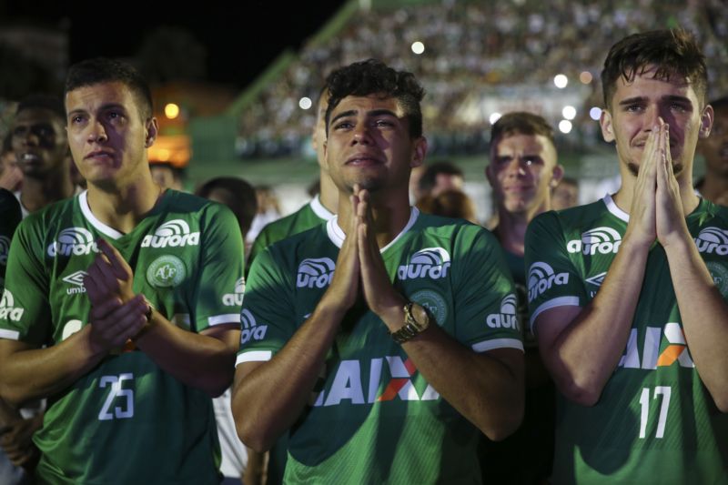 Fanoušci Chapecoense. 
