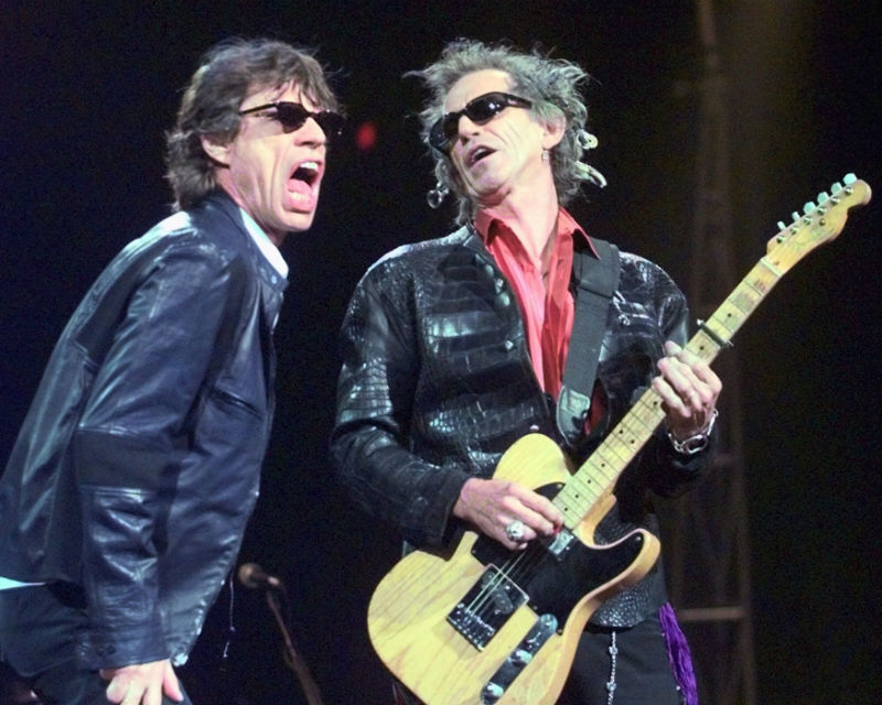 Členové Rolling Stones Mick Jagger (vlevo) a Keith Richards.