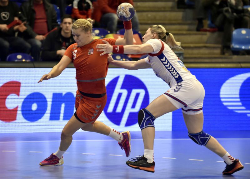 Česká házenkářská reprezentantka Michaela Hrbková.
