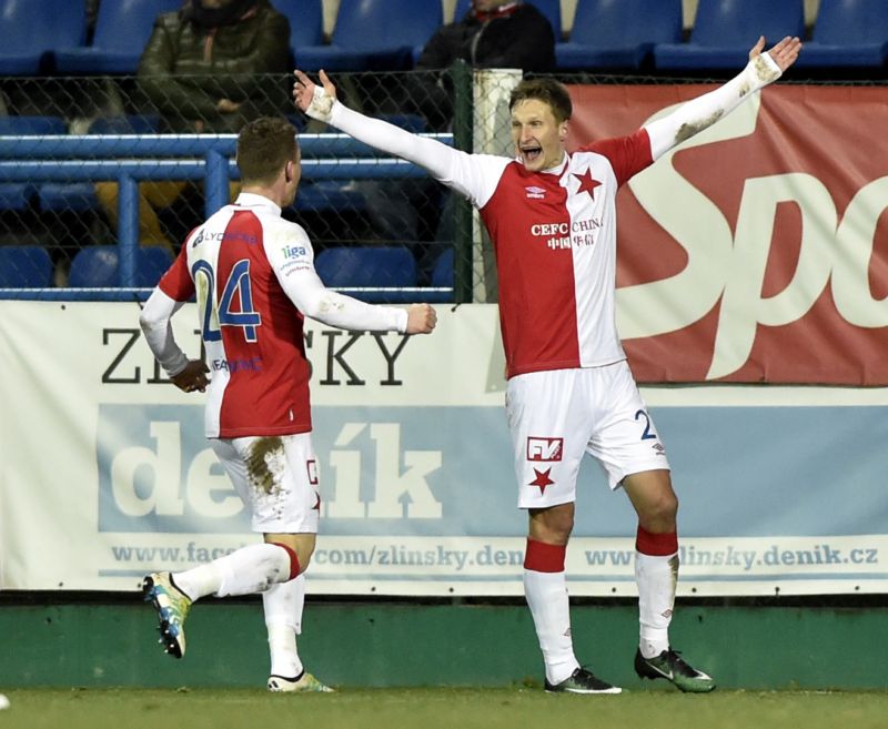 Milan Škoda dal Zlínu dvě branky.