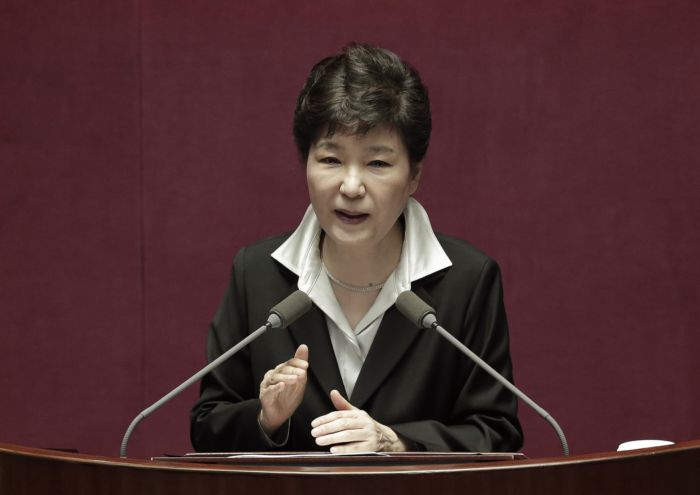 Jihokorejská prezidentka Pak Kun-hje.