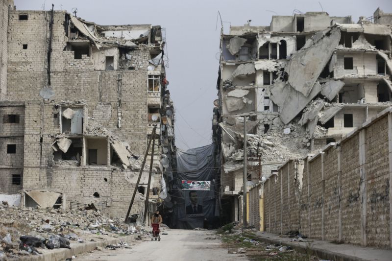 Syrské město Aleppo.