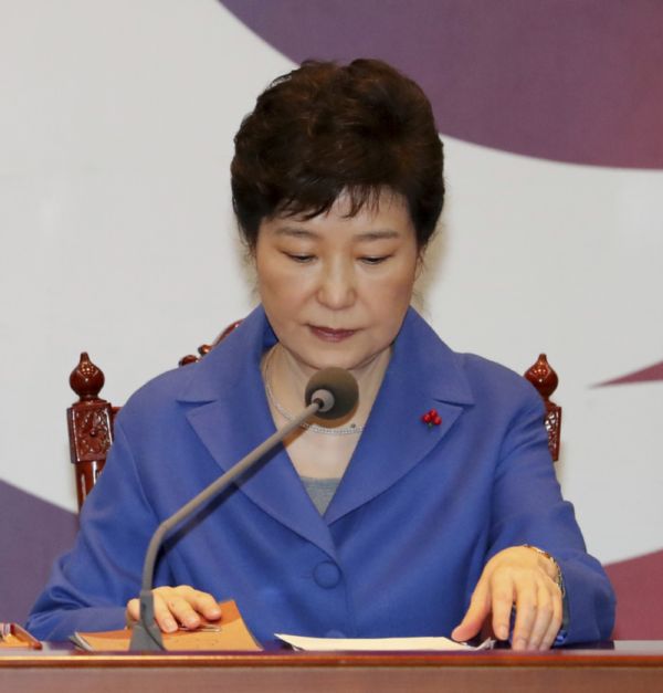 Odvolaná jihokorejská prezidentka Pak Kun-hje.