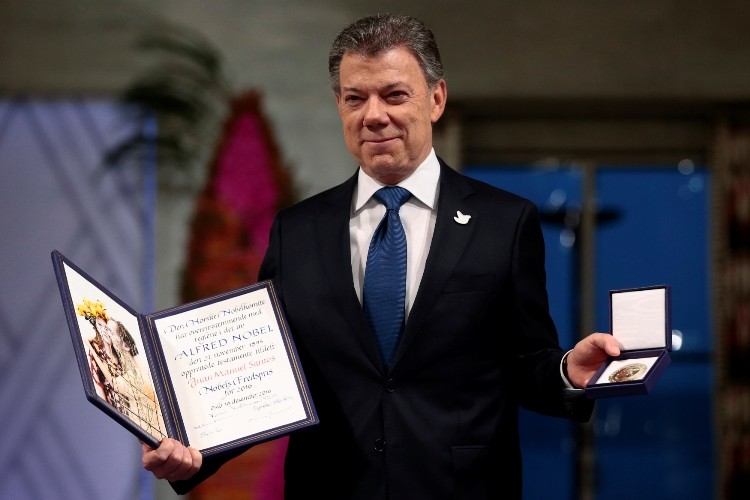 Kolumbijský prezident Juan Manuel Santos.
