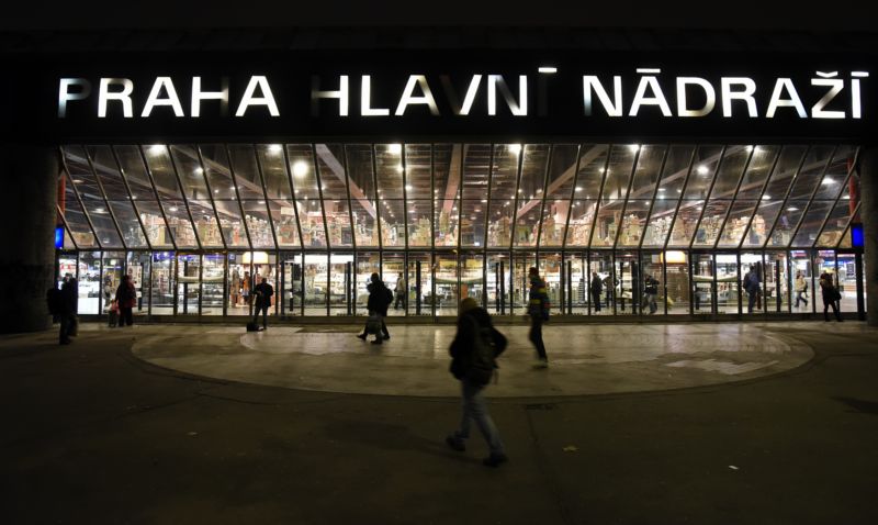 Praha hlavní nádraží.