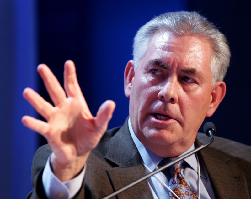 Generální ředitel energetické společnosti Exxon Mobil Rex Tillerson.