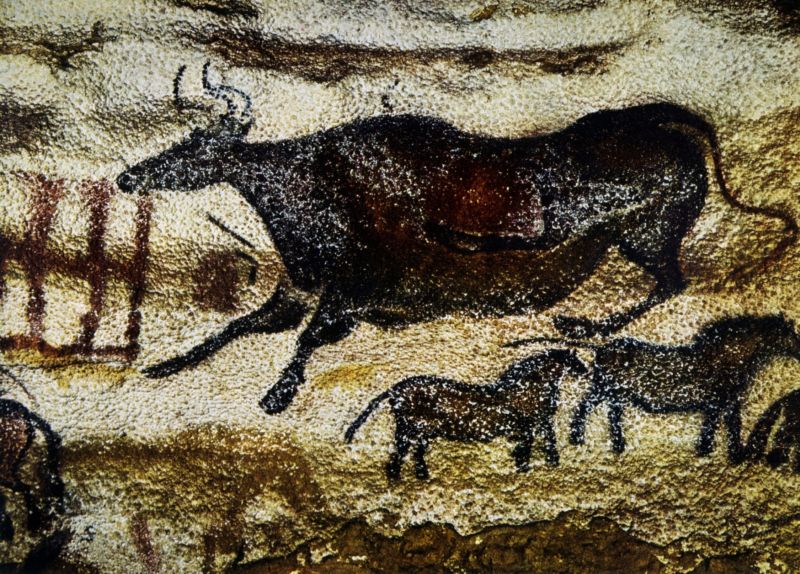 Malby z jeskyně Lascaux.