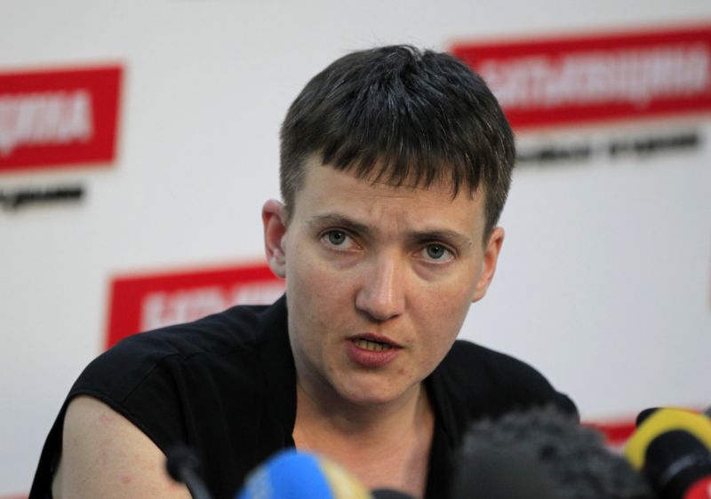 Ukrajinská poslankyně Nadija Savčenková.