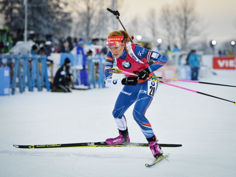 Největší česká naděje Gabriela Koukalová.