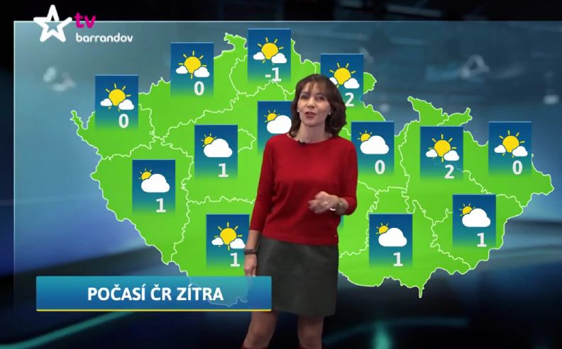 Moderátorka Michaela Dolinová. Moderátorka Michaela Dolinová.