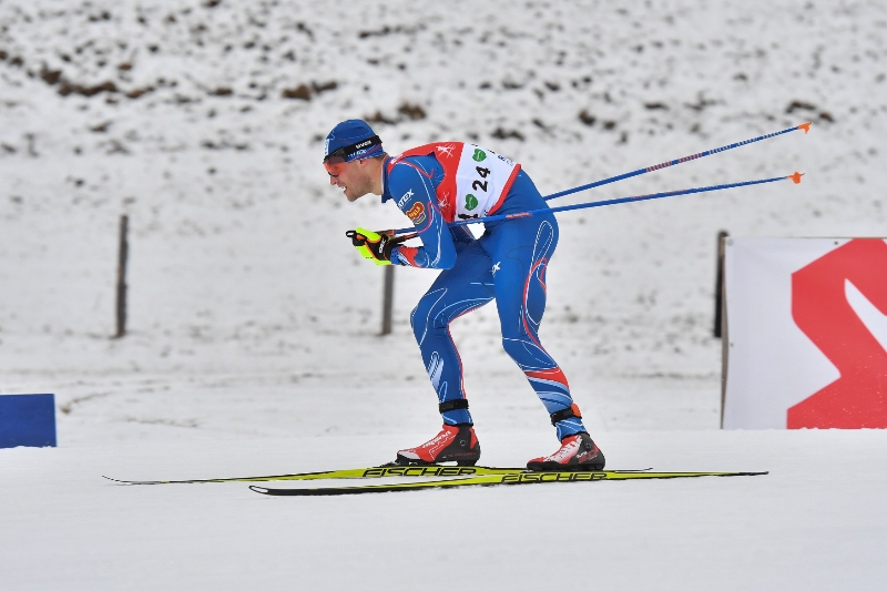 Miroslav Dvořák při závodě v Ramsau.