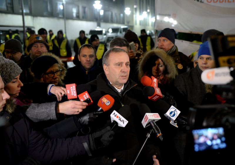Šéf největší polské opoziční strany Občanská platforma Grzegorz Schetyna.