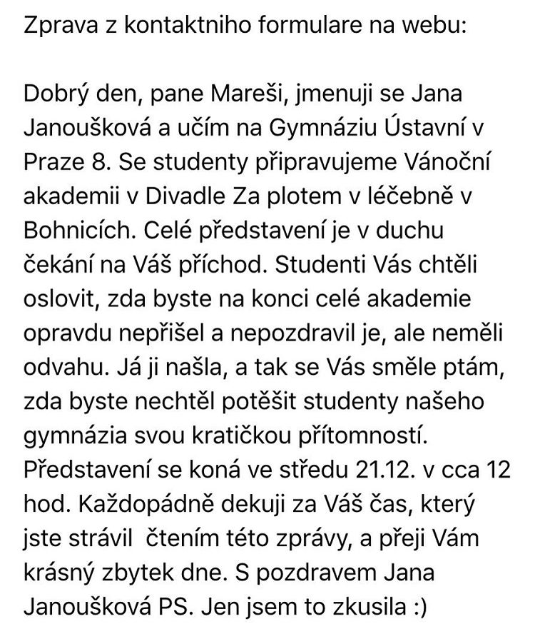 Dotaz paní učitelky. 