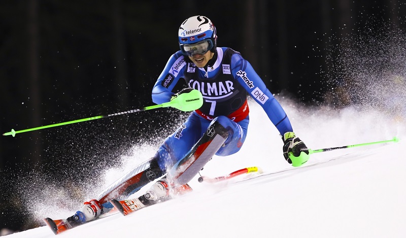 Norský lyžař Henrik Kristoffersen.