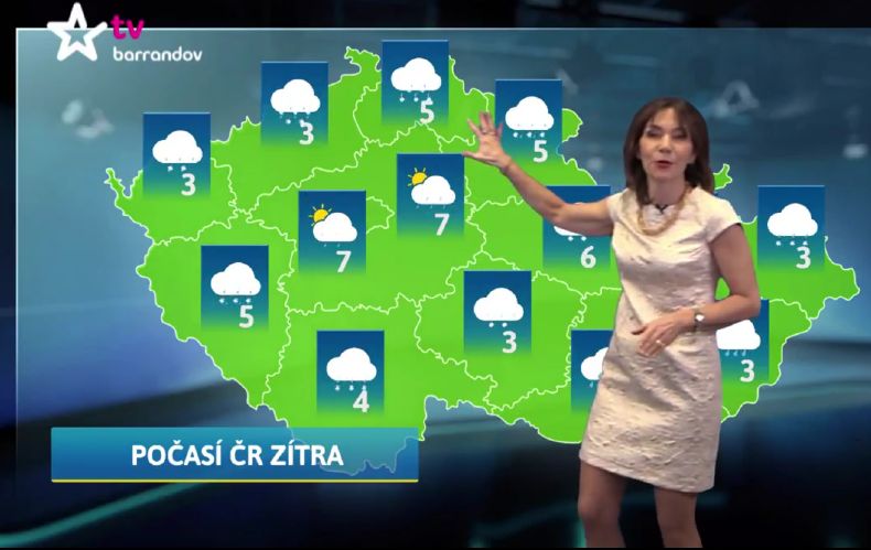 Moderátorka Michaela Dolinová. Moderátorka Michaela Dolinová.