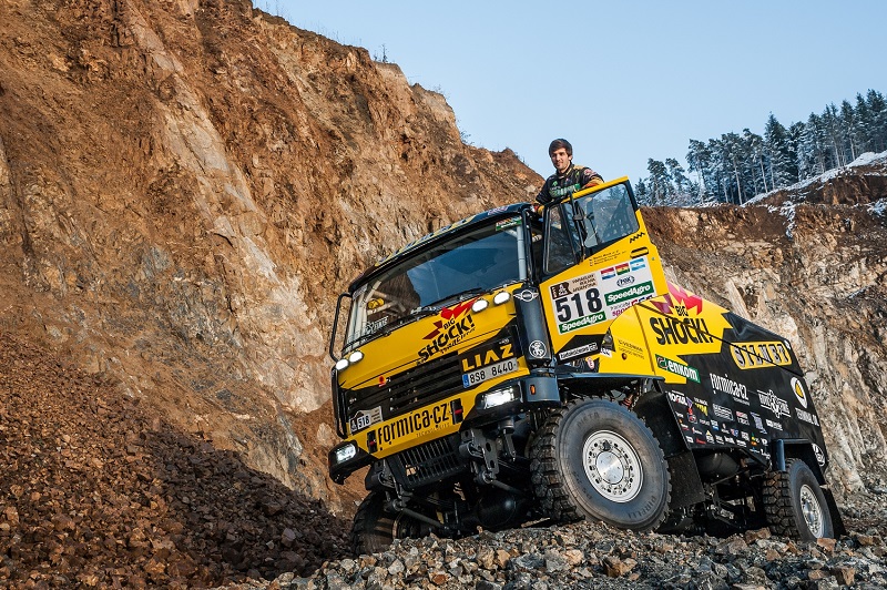 Kamion připravený na Rallye Dakar