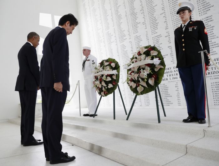 Barack Obama a Šinzó Abe.