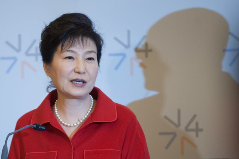 Jihokorejská prezidentka Pak Kun-hje.
