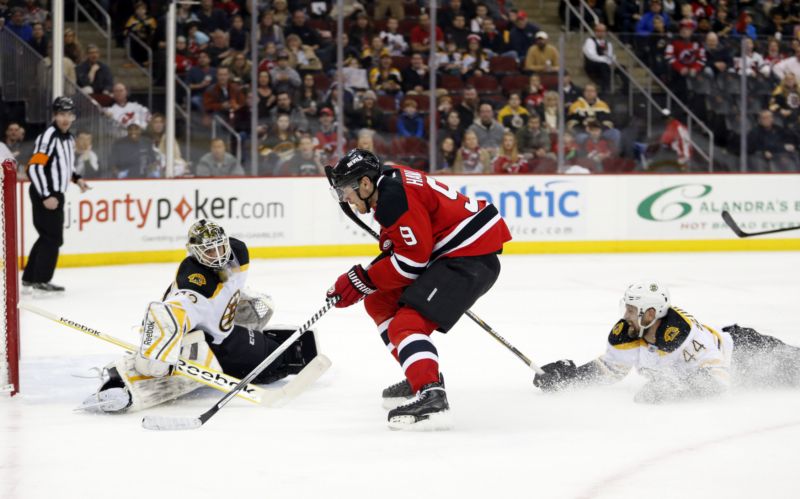 Martin Hvlát v dresu New Jersey Devils.