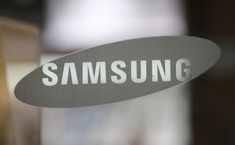 Samsung logo.