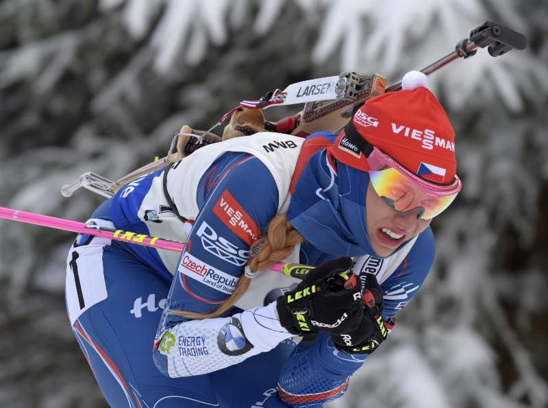 Gabriela Koukalová v Oberhofu. 