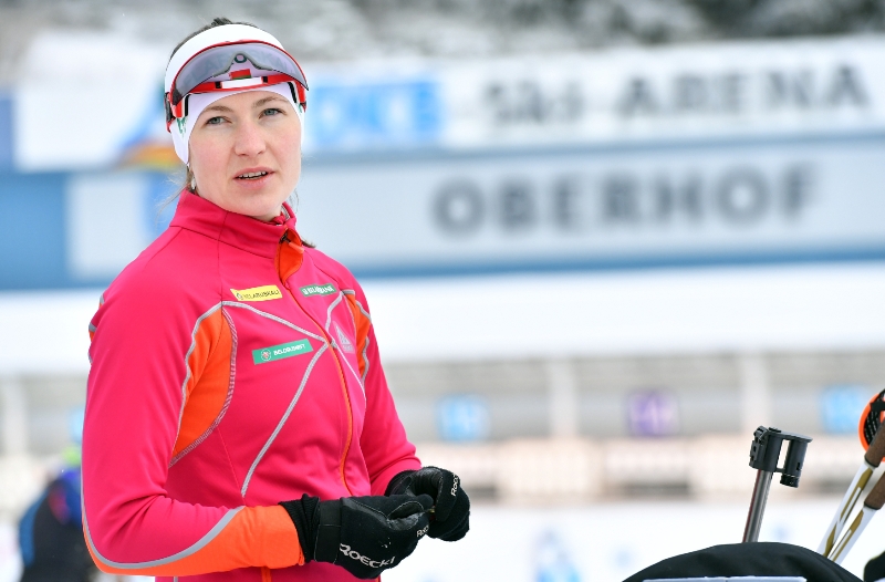 Běloruská biatlonistka Darja Domračevová.