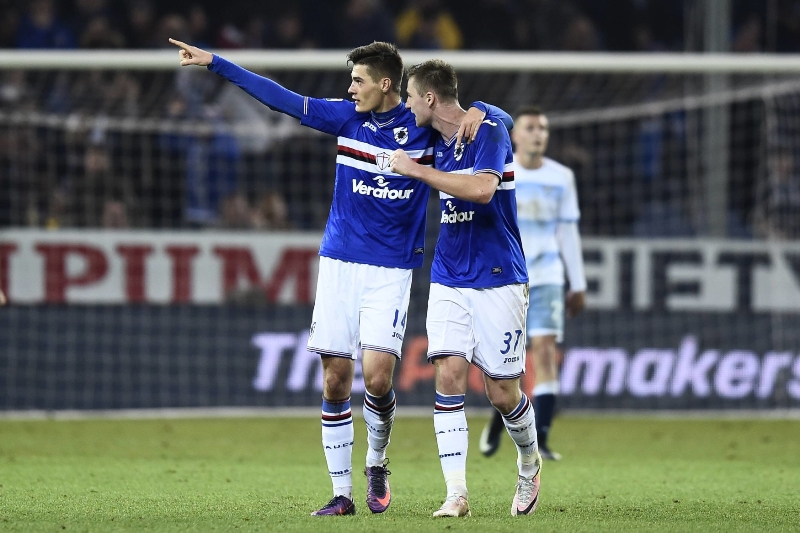 Patrik Schick dostal příležitost v základní sestavě Sampdorie a na hřišti byl vidět.