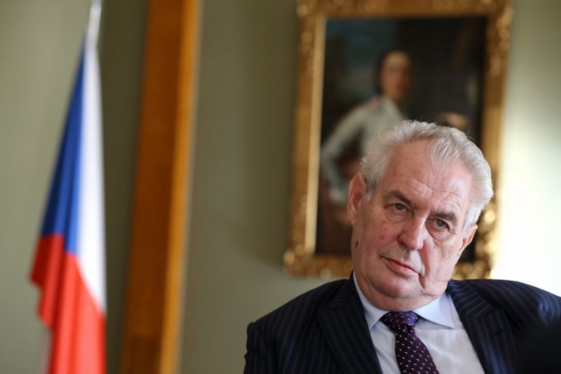 Prezident Miloš Zeman. Prezident Miloš Zeman.