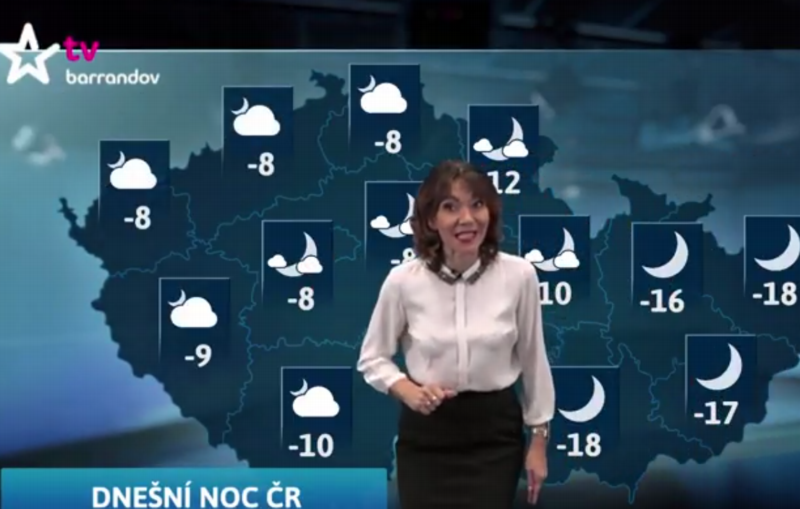 Moderátorka Michaela Dolinová. Moderátorka Michaela Dolinová.