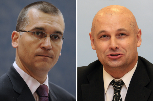 Marek Mora (vlevo) a Oldřich Dědek. Marek Mora (vlevo) a Oldřich Dědek.