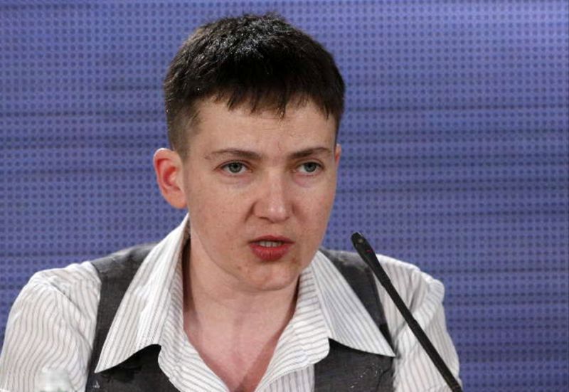 Ukrajinská poslankyně Nadija Savčenková.