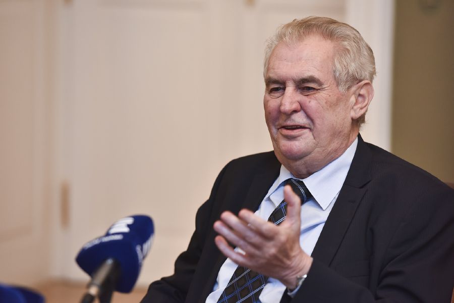 Prezident Miloš Zeman.