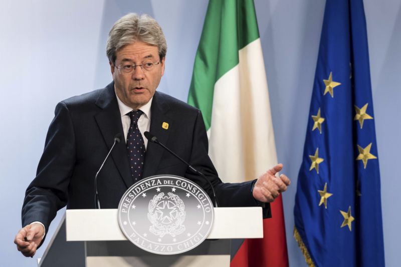 Italský premiér Paolo Gentiloni.