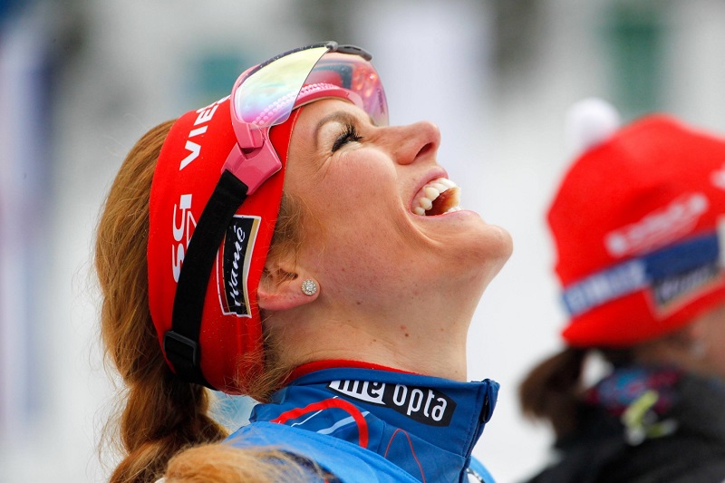 Česká biatlonistka Gabriela Koukalová.