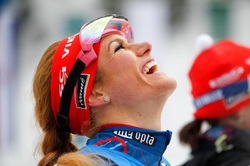 Česká biatlonistka Gabriela Koukalová.