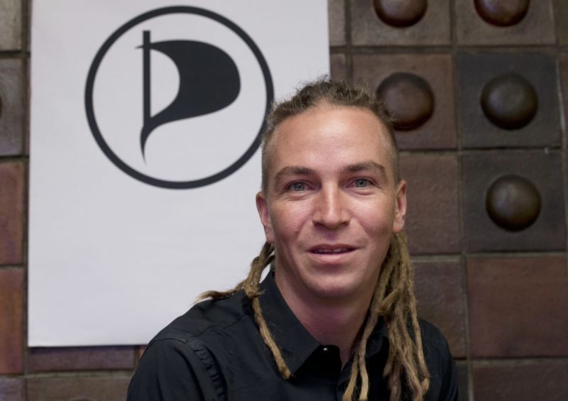 Současný předšeda Pirátské strany Ivan Bartoš.