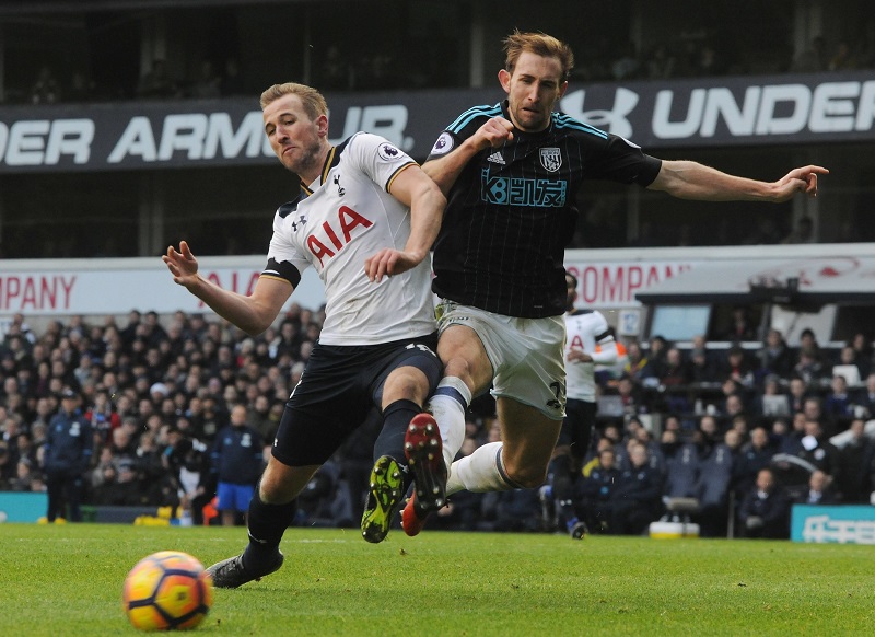 Harry Kane v akci. 