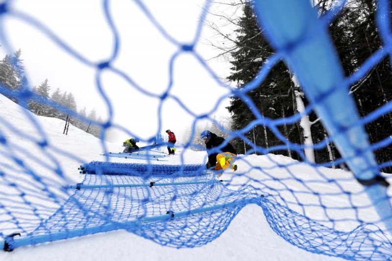 Skicrossová trať.