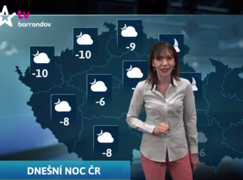 Moderátorka Michaela Dolinová. Moderátorka Michaela Dolinová.