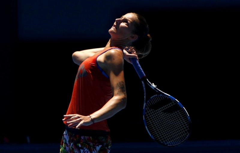 Tenistka Karolína Plíšková na právě probíhajícím US Open.