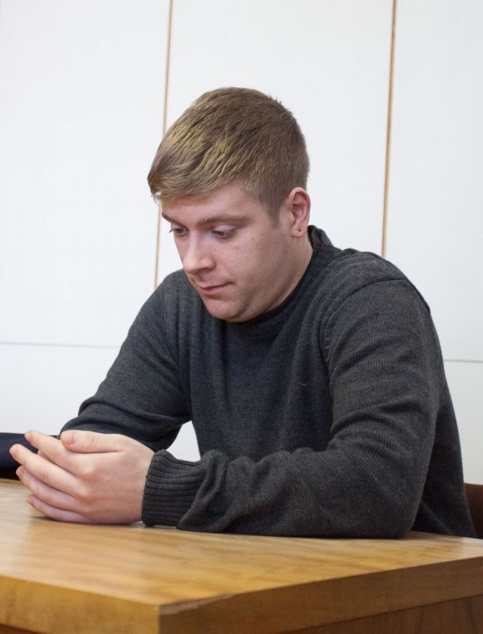 Traťový komisař Petr Plášek.
