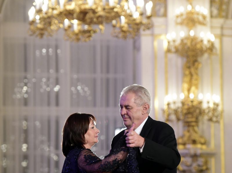 Miloš Zeman s manželkou Ivanou.