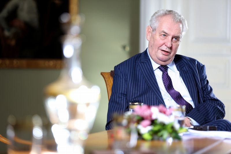 Prezident Miloš Zeman.