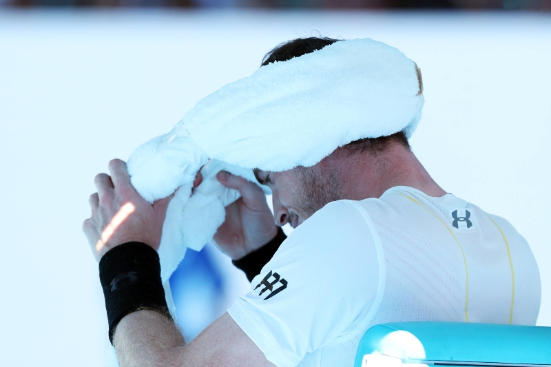 Andy Murray po prohře se Zverevem.
