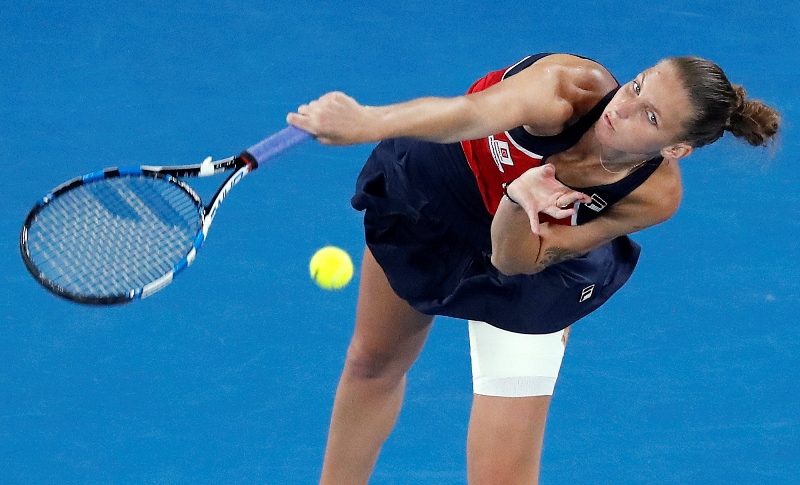 Tenistka Karolína Plíšková postoupila poprvé do čtvrtfinále Australian Open. 