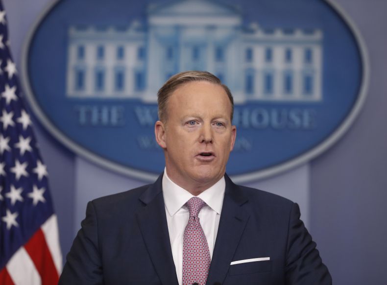 Sean Spicer., mluvčí Donalda Trumpa.