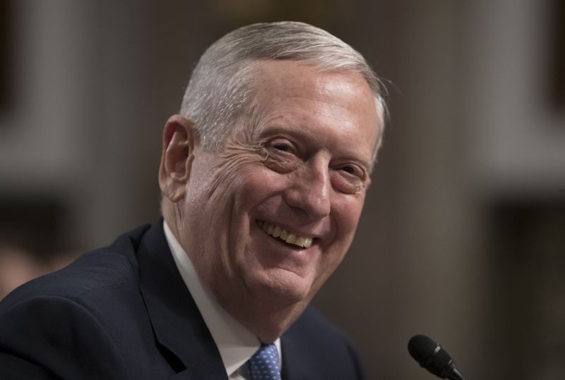Nový americký ministr obrany James Mattis.