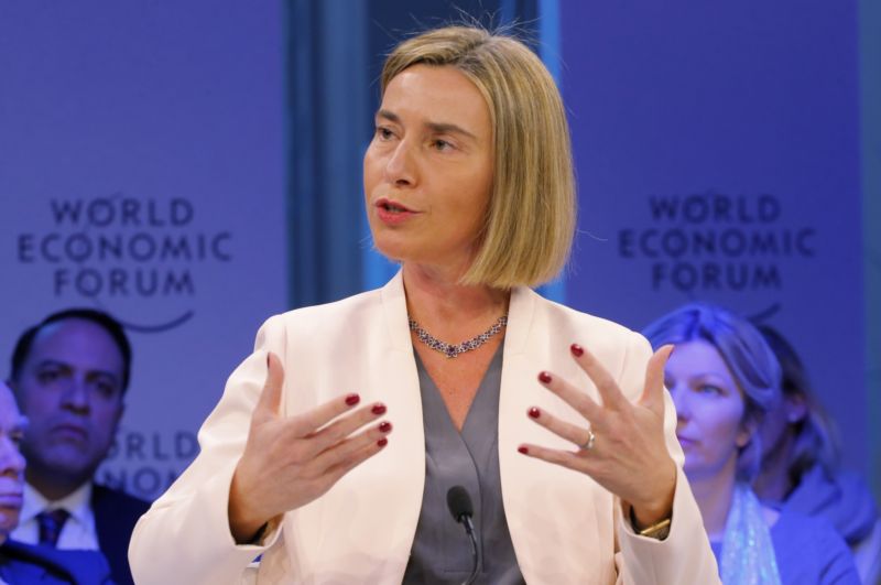Šéfka unijní diplomacie Federica Mogheriniová.