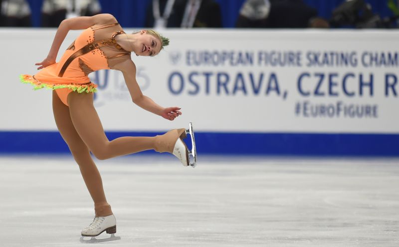 Česká krasobruslařka Michaela Lucie Hanzlíková.